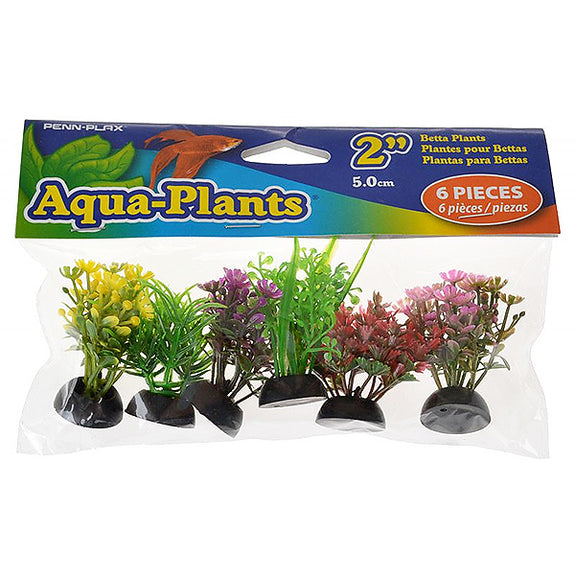 Bag of Assorted Colored Plastic Artificial Aquarium Plants