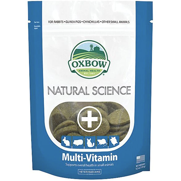Natural Science Multi-Vitamin Small Animal Supplement High Fiber Hay Tabs