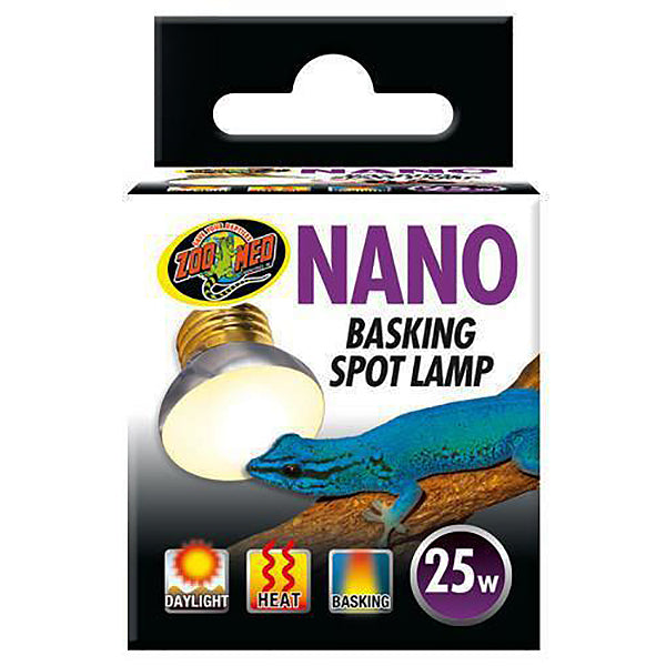 Nano Basking Spotlight Bulb Reptile Light & Heat Emitter 25 Watt