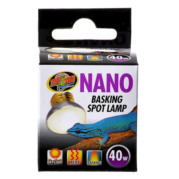 Nano Basking Spotlight Bulb Reptile Light & Heat Emitter 40 Watt