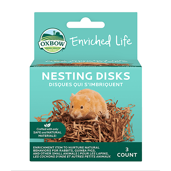 Enriched Life Nesting Disks Shreddable Small Animal Toy