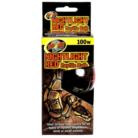 Nightlight Red Reptile Bulb Light & Heat Emitter 100 Watt
