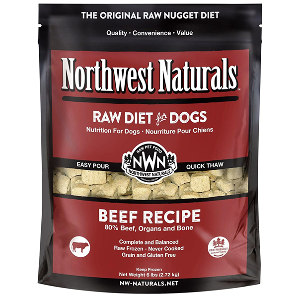 Nuggets Beef Recipe Frozen Raw Dog Food