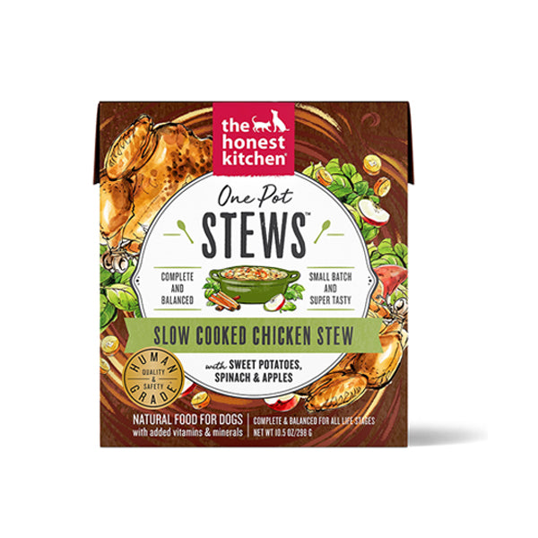 One Pot Stews Slow Cooked Chicken Stew with Sweet Potatoes, Spinach & Apples Wet TetraPak Dog Food