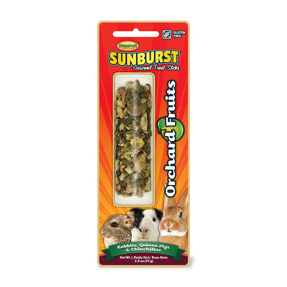Sunburst Orchard Fruits Gourmet Small Animal Treat Sticks for Rabbits, Guinea Pigs, & Chinchillas