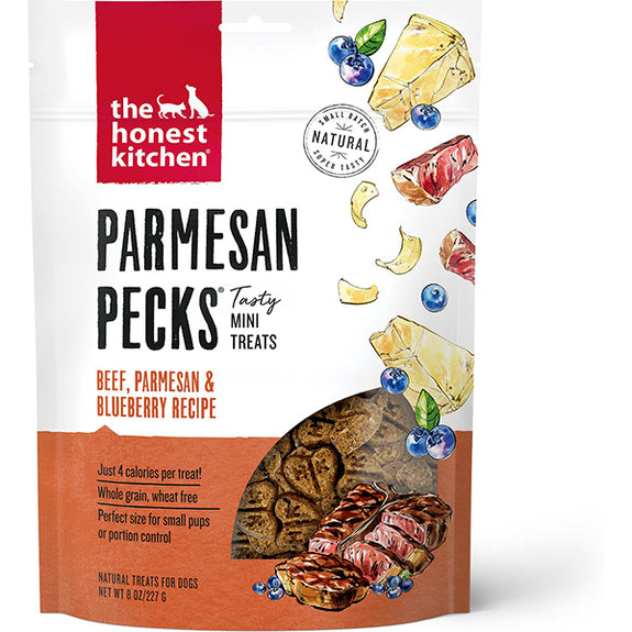 Parmesan Pecks Beef, Parmesean & Blueberry Recipe Crunchy Mini Dog Treats
