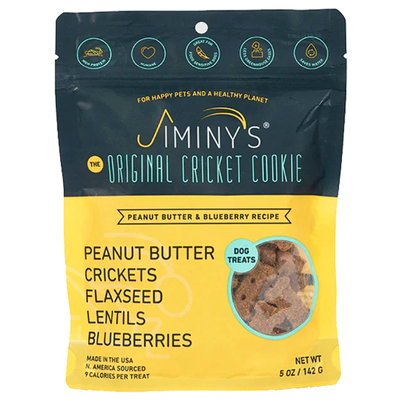 Peanut Butter & Blueberry Recipe Cricket Cookie Grain-Free Dog Treats
