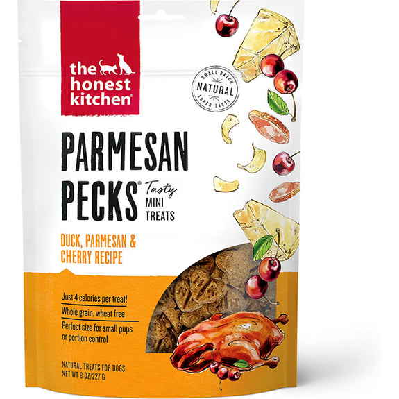 Parmesan Pecks Duck, Parmesean & Cherry Recipe Crunchy Mini Dog Treats