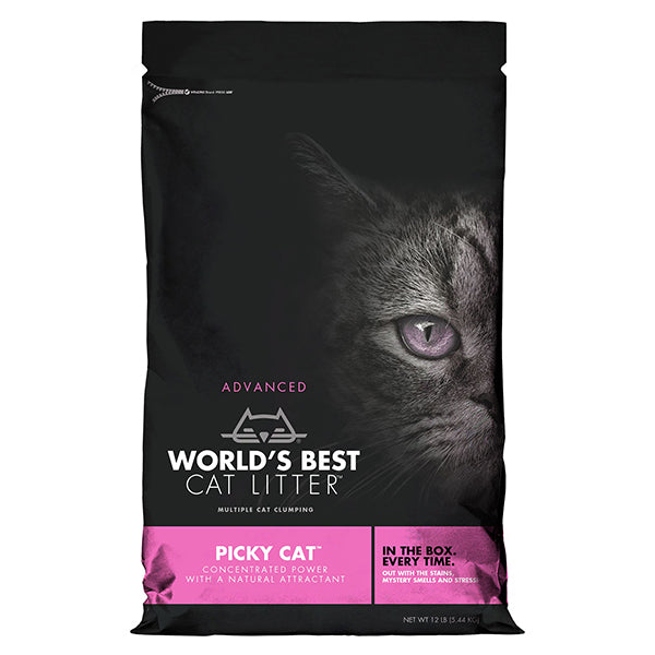 Picky Cat Corn-Based Advanced Concentrated Power with Natural Attractant Multi-Cat Clumping Cat Litter