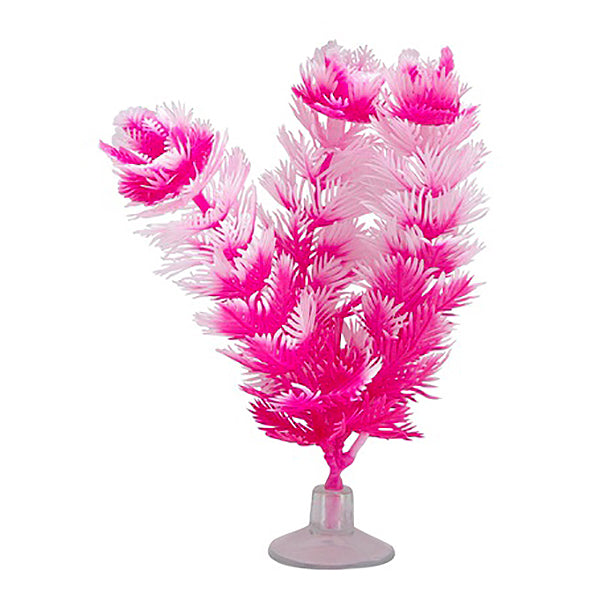 Plastic Betta Plant Vibrascaper Foxtail Pink Aquarium Decor Ornament