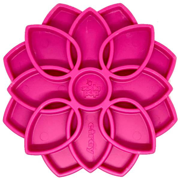 eTray Enrichment Tray Slow Feeder for Dogs Pink Mandala