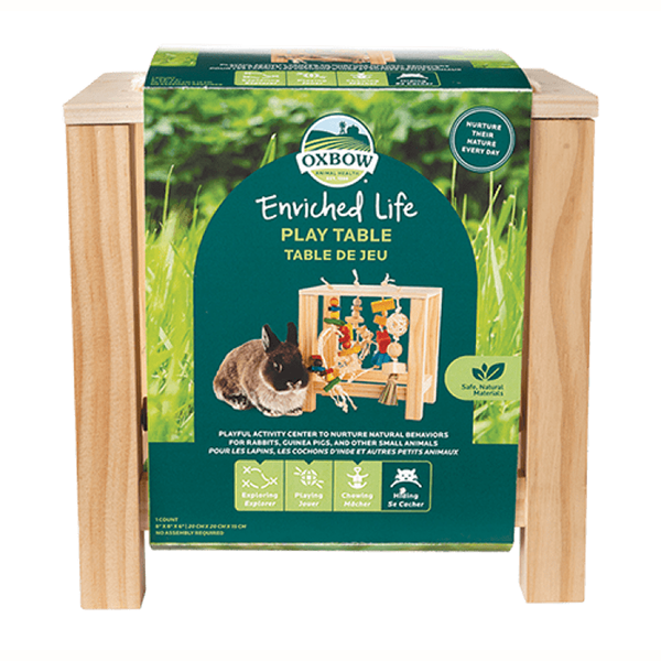 Enriched Life Play Table Wood Small Animal Chew & Toy