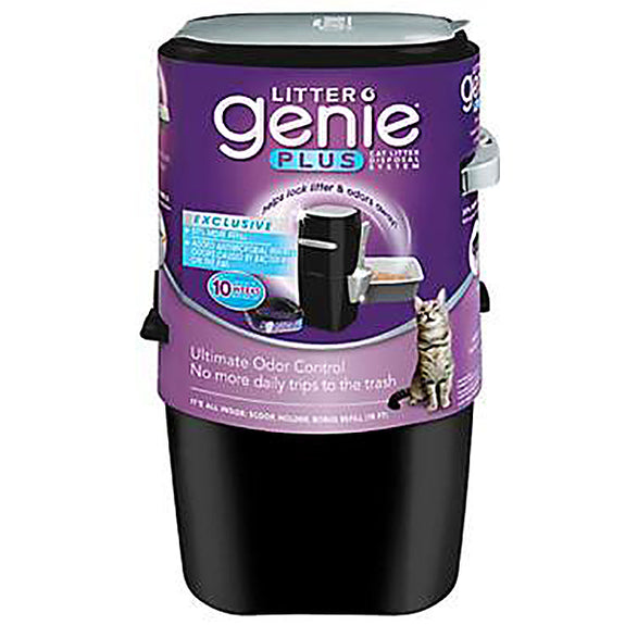 Litter Genie Plus Cat Litter Disposal System Black