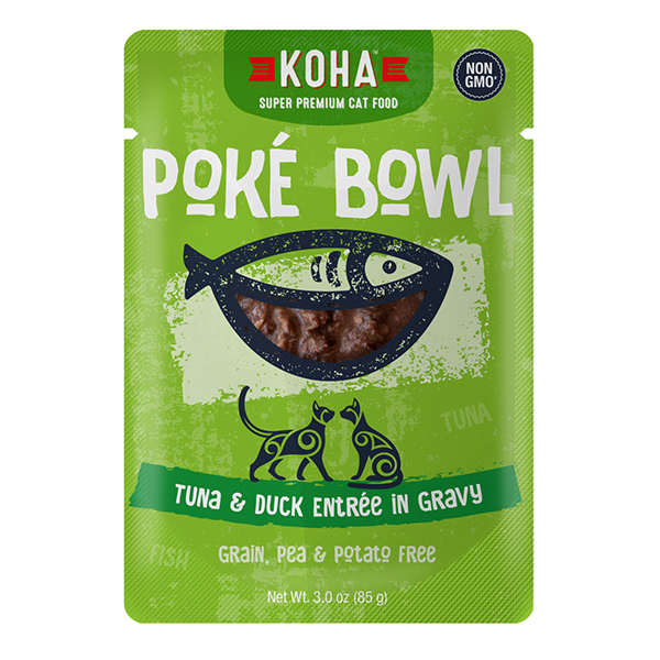 Poke Bowl Grain-Free Tuna & Duck Entrée in Gravy Wet Pouch Cat Food