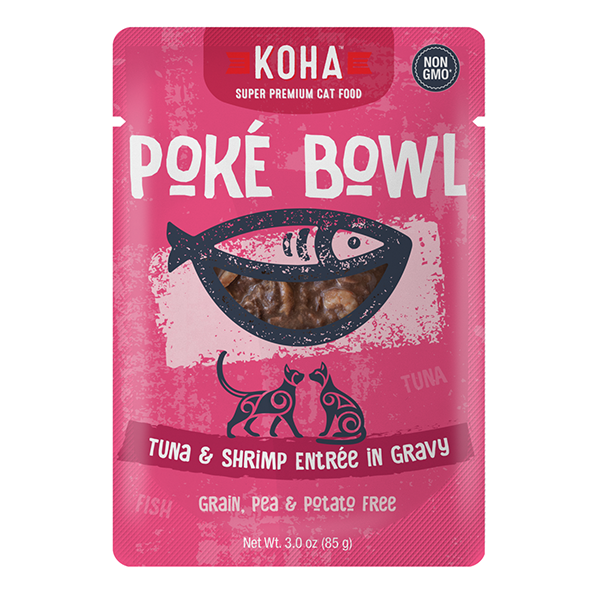 Poke Bowl Grain-Free Tuna & Shrimp Entrée in Gravy Wet Pouch Cat Food