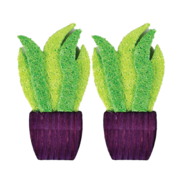 Nibbles Loofah Potted Plants Small Animal Chew Toys