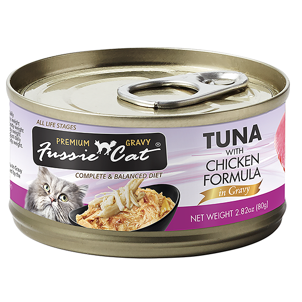 Premium Gravy Tuna with Chicken Formula in Gravy Grain-Free Wet Canned Cat Food