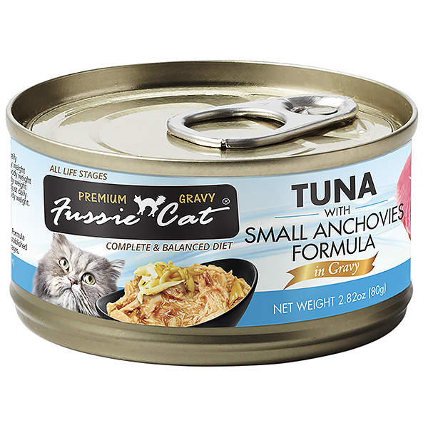 Premium Gravy Tuna with Small Anchovies Formula in Gravy Grain-Free Wet Canned Cat Food