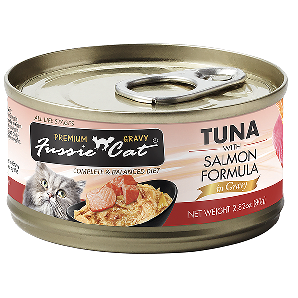 Premium Gravy Tuna with Salmon Formula in Gravy Grain-Free Wet Canned Cat Food