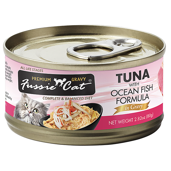Premium Gravy Tuna with Ocean Fish Formula in Gravy Grain-Free Wet Canned Cat Food