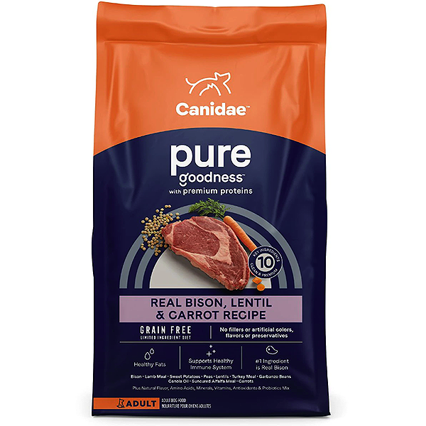 PURE Goodness Real Bison, Lentil & Carrot Recipe Limited Ingredient Diet Grain-Free Dry Dog Food