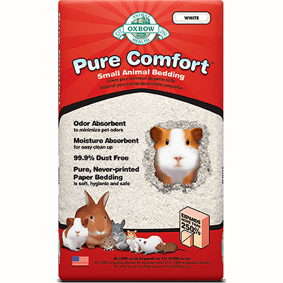 Pure Comfort Small Animal White Paper Bedding Substrate