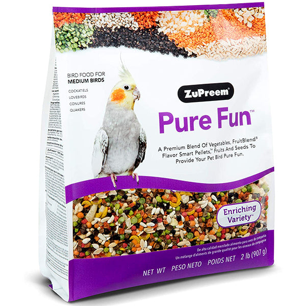 Pure Fun Blend of Fruit, Veggies, Pellets & Nuts Medium Bird Food
