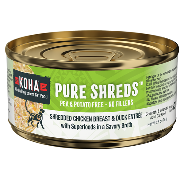 Pure Shreds Shredded Chicken Breast & Duck Entrée Grain-Free Wet Canned Cat Food