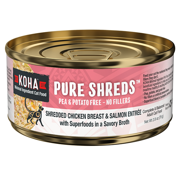 Pure Shreds Shredded Chicken Breast & Salmon Entrée Grain-Free Wet Canned Cat Food