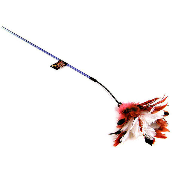 PURRfect CrinkleBouncer Feather Wand Cat Toy