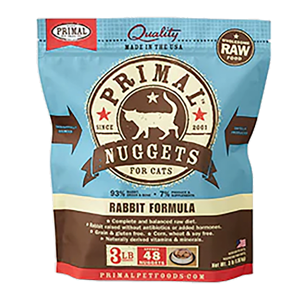 Nuggets Rabbit Formula Frozen Raw Cat Food