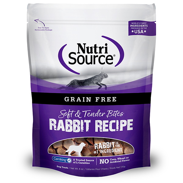 Soft & Tender Bites Rabbit Recipe Grain-Free Dog Treats