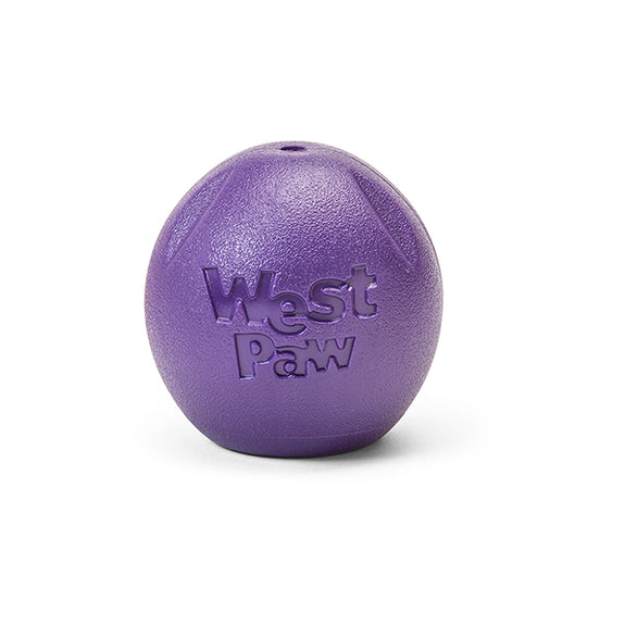 Rando Flat-Bottomed Hollow Erratic Ball Dog Toy Purple