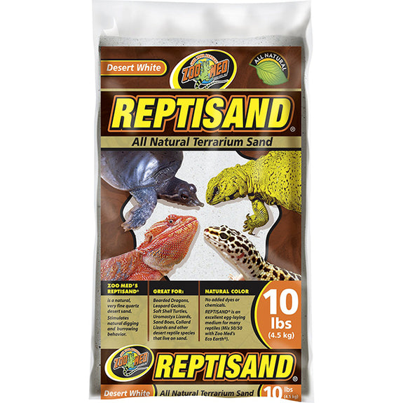 Reptisand All Natural Terrarium Sand Reptile Substrate Desert White
