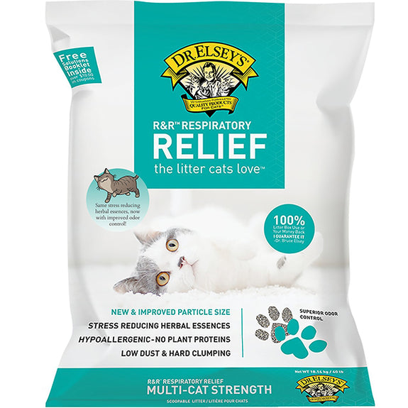 Precious Cat Respiratory Relief Unscented Clumping Cat Litter