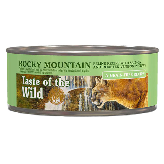 Rocky Mountain Feline Recipe with Salmon and Roasted Venison in Gravy Grain-Free Canned Cat Food
