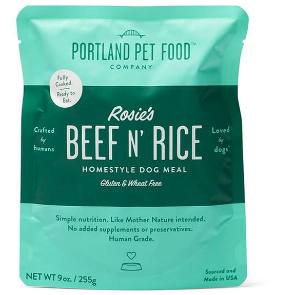Rosie's Beef N' Rice Meal Pouches Wet Dog Food