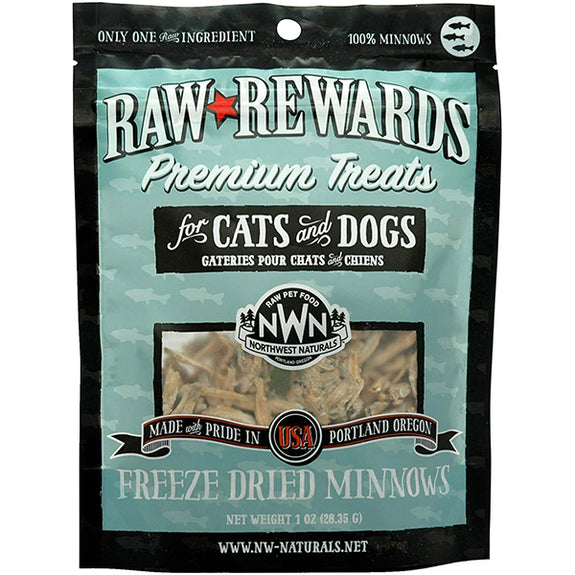 Raw Rewards 100% Minnows Freeze-Dried Raw Grain-Free Dog & Cat Treats