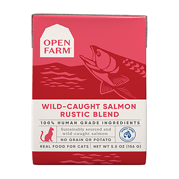 Wild Caught Salmon Rustic Blend Grain-Free Wet Cat Food Cartons