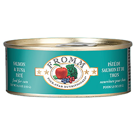 Salmon & Tuna Pate Grain-Free Wet Canned Cat Food