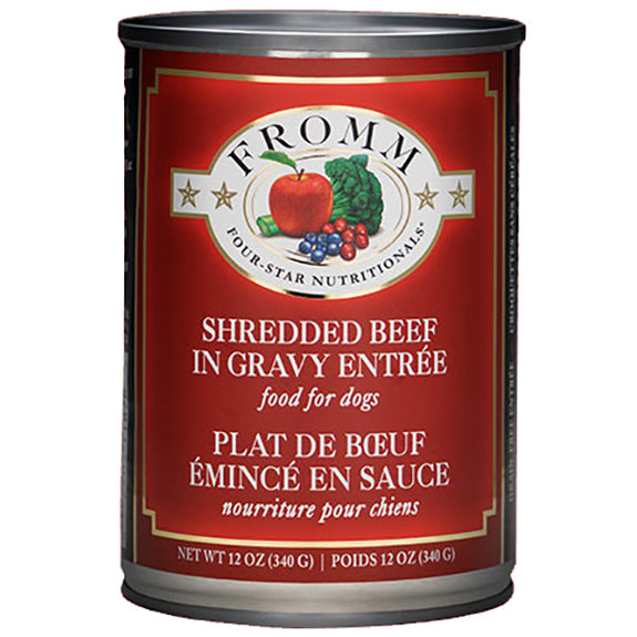 Shredded Beef in Gravy Entrée Grain-Free Wet Canned Dog Food