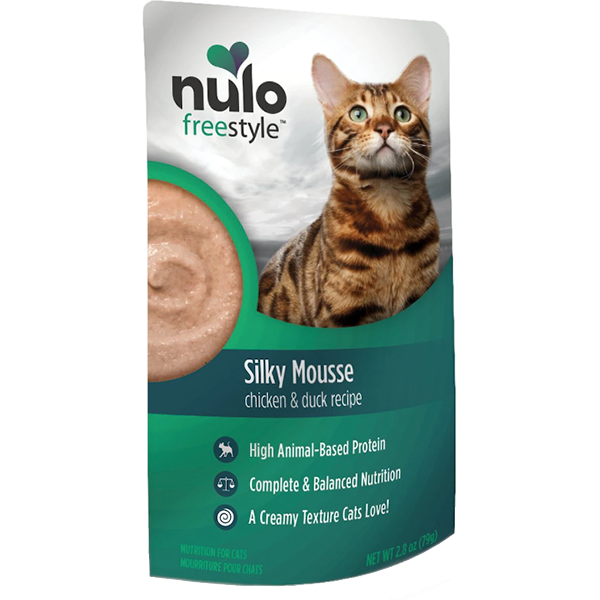 FreeStyle Silky Mousse Chicken & Duck Recipe Grain-Free Wet Food Pouches for Cats