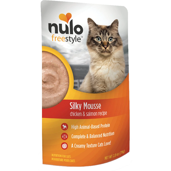 FreeStyle Silky Mousse Chicken & Salmon Recipe Grain-Free Wet Food Pouches for Cats