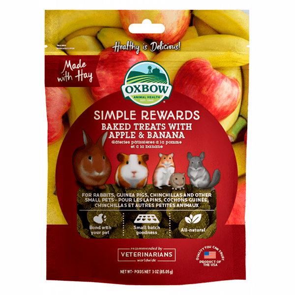 Simple Rewards All Natural Oven Baked Small Animal Treats Apple & Banana