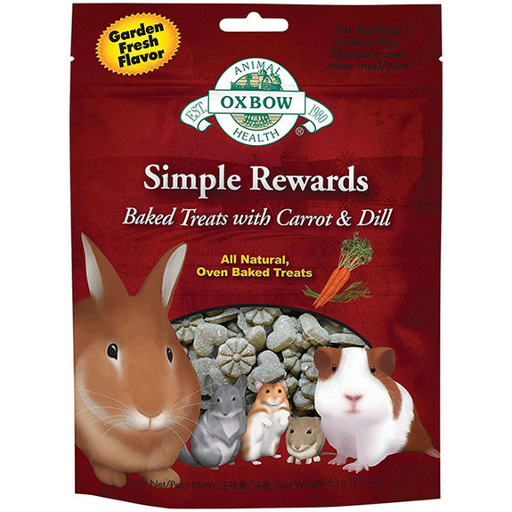 Simple Rewards All Natural Oven Baked Small Animal Treat Carrot & Dill