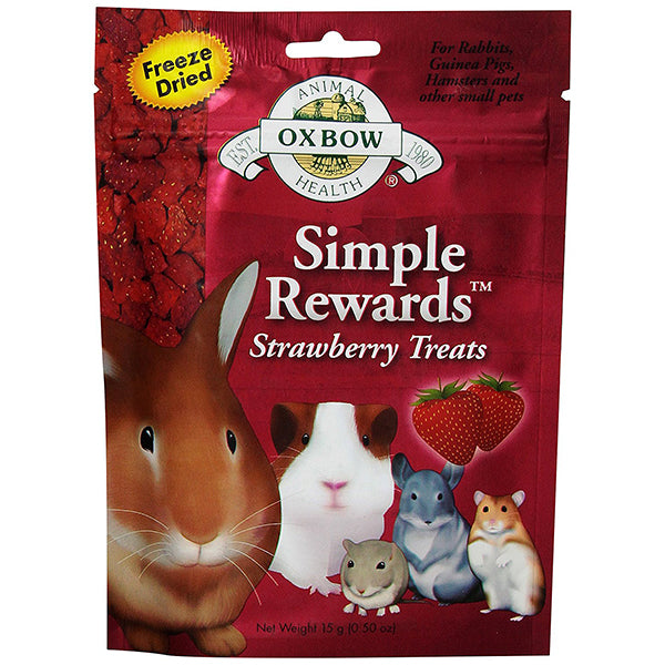 Simple Rewards Freeze Dried Strawberries Small Animal Treat