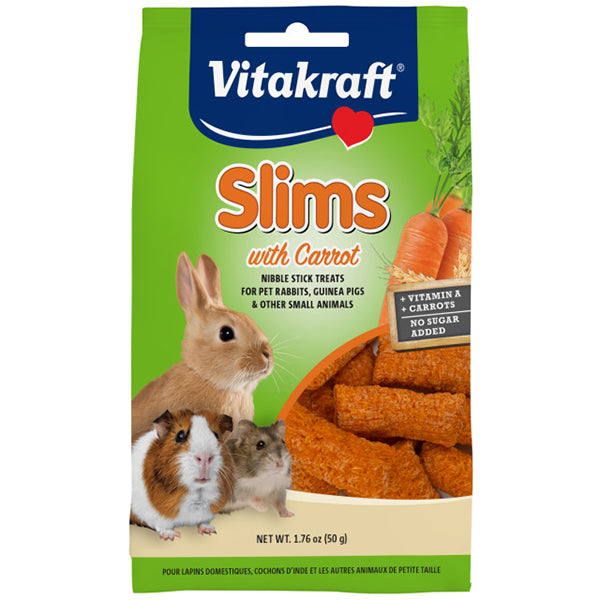 Slims with Carrot Small Animal Nibble Sticks Treats