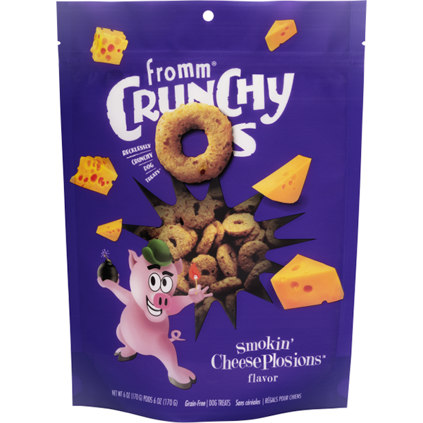 Crunchy O's Smokin' Cheesesplosions Grain-Free Crunchy Dog Treats
