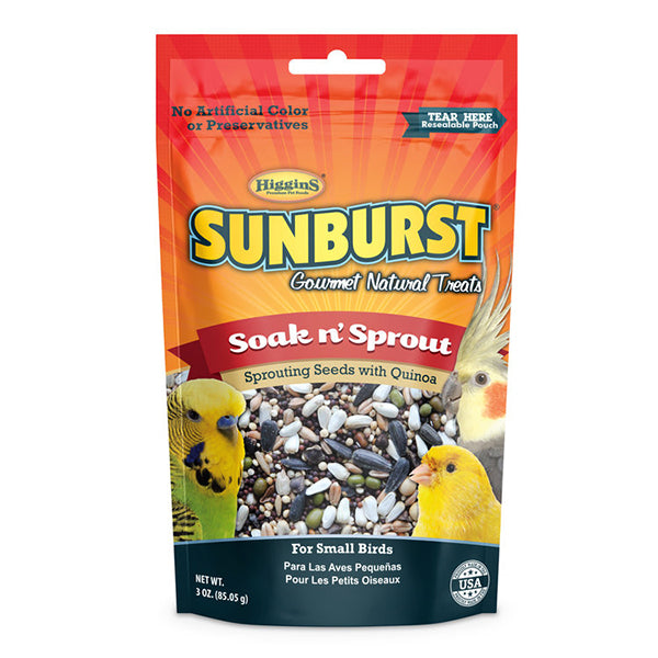 Sunburst Soak & Sprout Sprouting Seeds with Quinoa Natural Gourmet Small Bird Treats