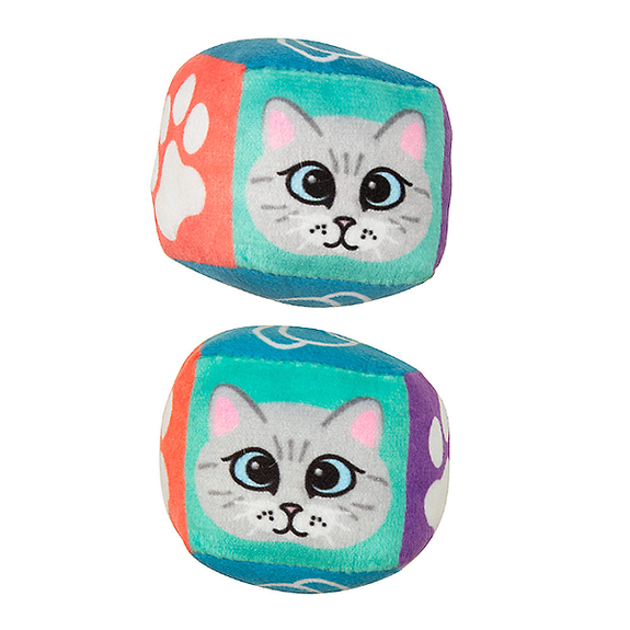 Softie Cubes with Catnip & Bell Plush Cat Toys